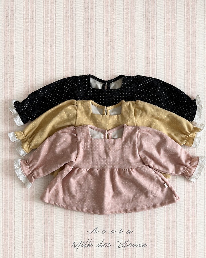 Milk Dot Blouse by Aosta for Child - view 3