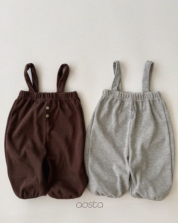 Aosta - Korean Children Fashion - #magicofchildhood - Star Candy Overalls