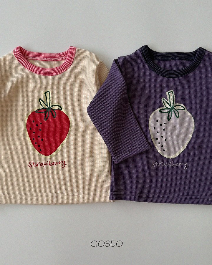 Aosta - Korean Children Fashion - #minifashionista - Strawberry Tee - 3
