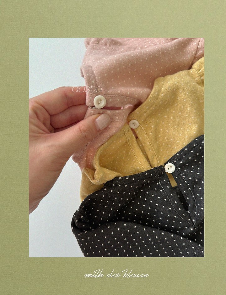 Milk Dot Blouse by Aosta for Child - view 4