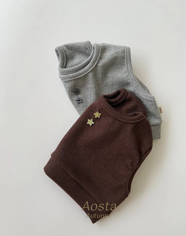 Aosta - Korean Children Fashion - #minifashionista - Star Candy Vest - 3