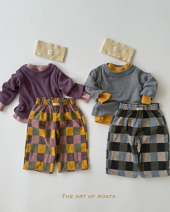 Aosta - Korean Children Fashion - #prettylittlegirls - Patch Work Pants - 11