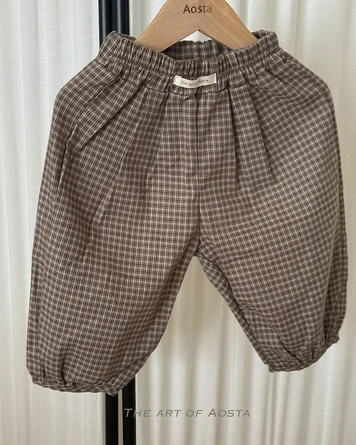 Aosta - Korean Children Fashion - #prettylittlegirls - Mocha Balloon Pants - 8