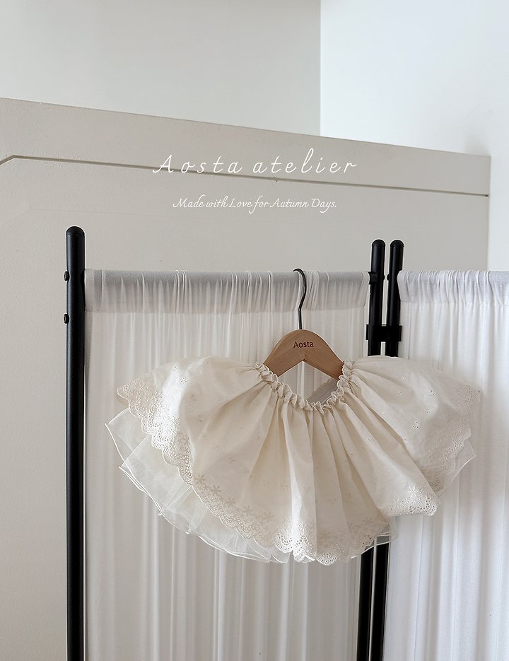 Aosta - Korean Children Fashion - #todddlerfashion - Lace Skirt