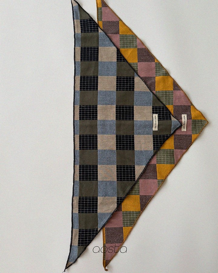 Aosta - Korean Children Fashion - #toddlerclothing - Patch Work Scarf - 3