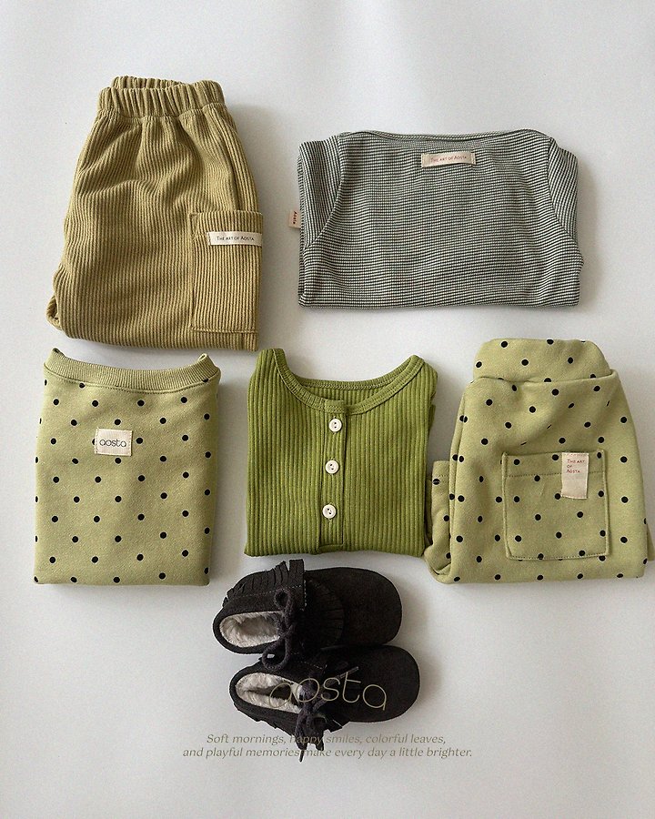 Aosta - Korean Children Fashion - #toddlerclothing - Butter Button Tee - 12