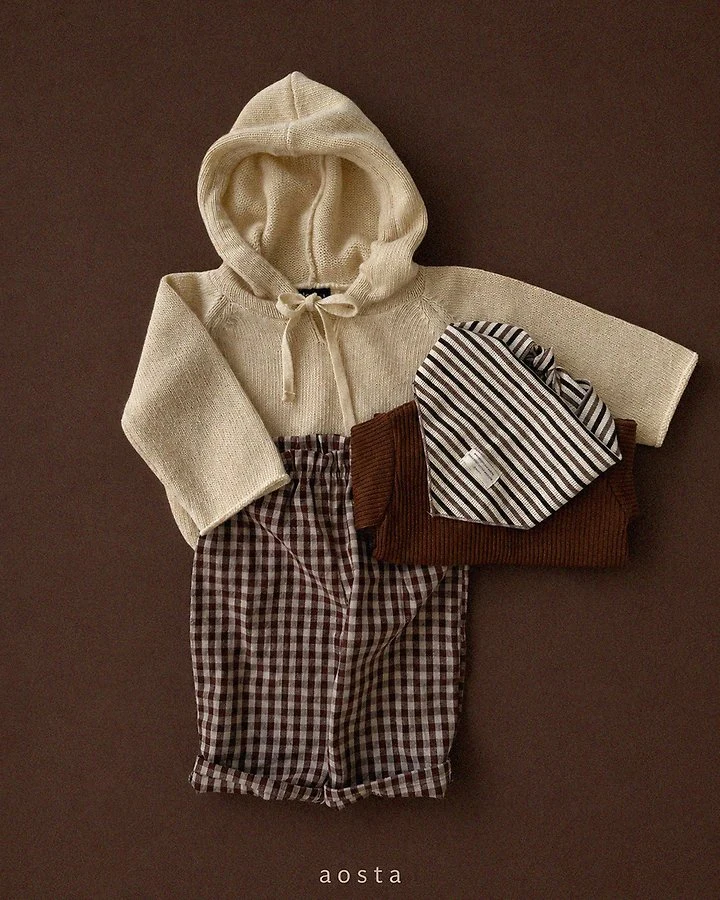 Aosta - Korean Children Fashion - #toddlerclothing - Knit Cookie Hoodie - 11
