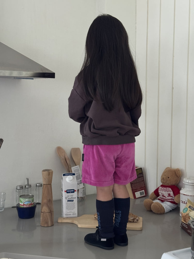 Apfel - Korean Children Fashion - #littlefashionista - Cube Velvet Shorts - 8