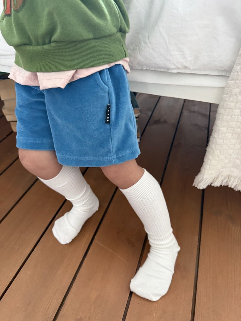 Apfel - Korean Children Fashion - #minifashionista - Cube Velvet Shorts - 10