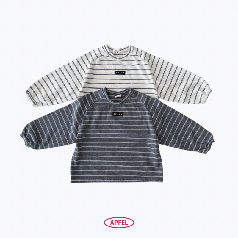 Apfel - Korean Children Fashion - #minifashionista - Modern Stripe Tee - 2