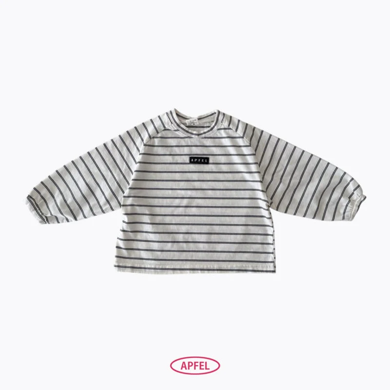 Apfel - Korean Children Fashion - #prettylittlegirls - Modern Stripe Tee - 3