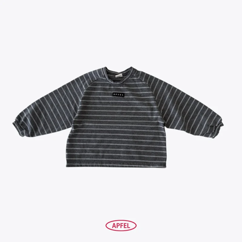 Apfel - Korean Children Fashion - #prettylittlegirls - Modern Stripe Tee - 4