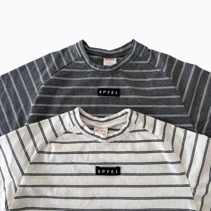 Apfel - Korean Children Fashion - #toddlerclothing - Modern Stripe Tee - 5