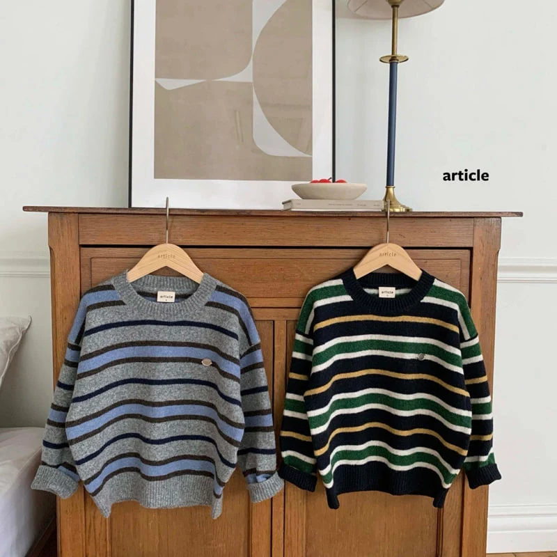 Article - Korean Children Fashion - #Kfashion4kids - East Stripe Knit - 9