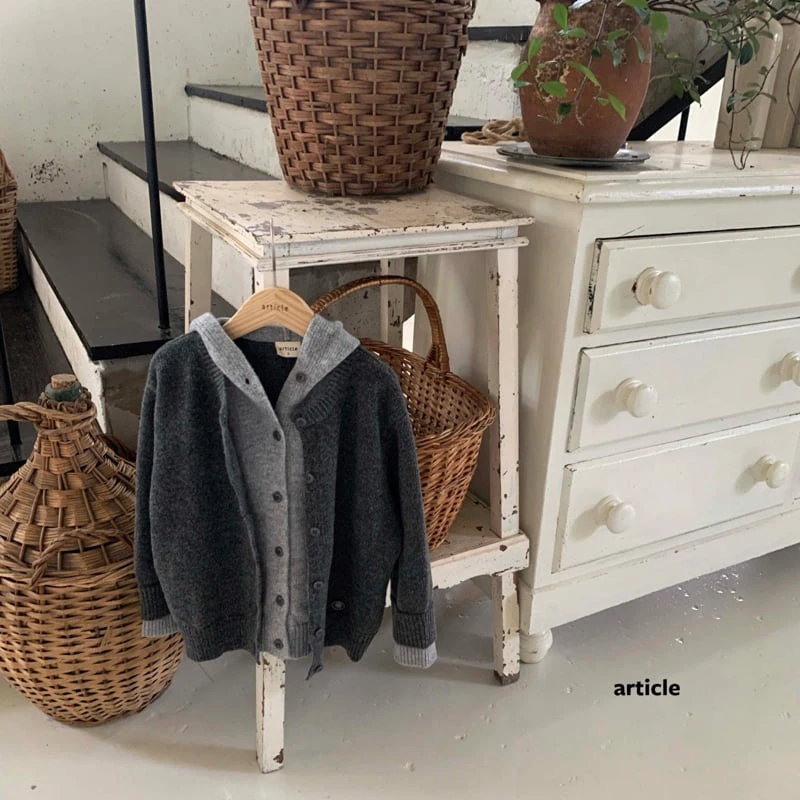 Article - Korean Children Fashion - #Kfashion4kids - Noda Hooded Double Knit  - 7
