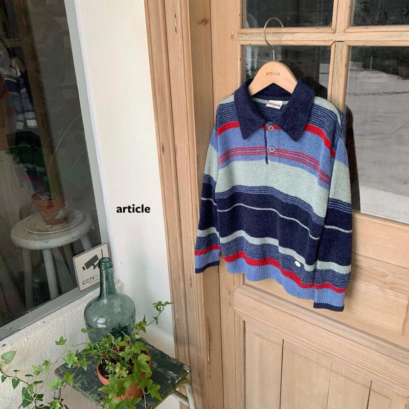 Article - Korean Children Fashion - #Kfashion4kids - Beeker Collar Knit - 2