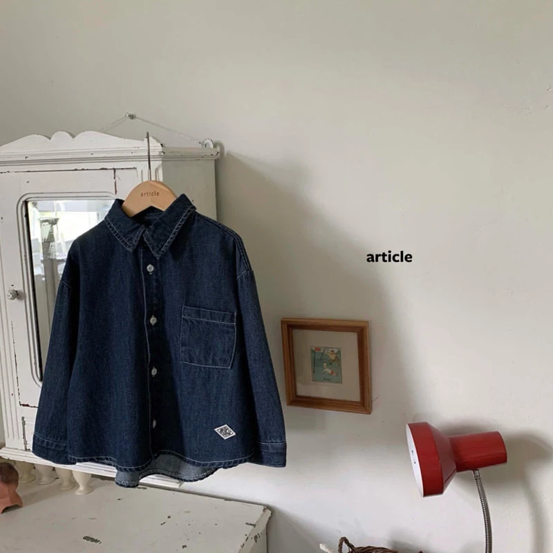 Article - Korean Children Fashion - #Kfashion4kids - AUB Denim Shirt - 5