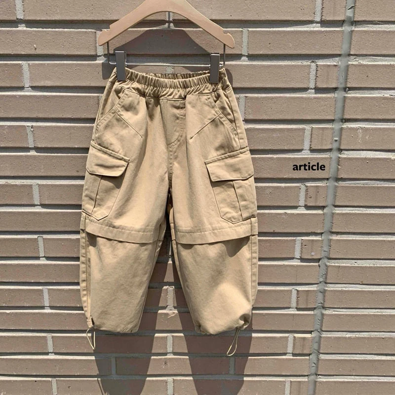 Article - Korean Children Fashion - #Kfashion4kids - Peach Bio Cargo Pants - 3