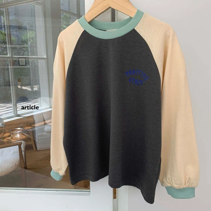 Article - Korean Children Fashion - #Kfashion4kids - Model Color-Block Raglan Tee - 7