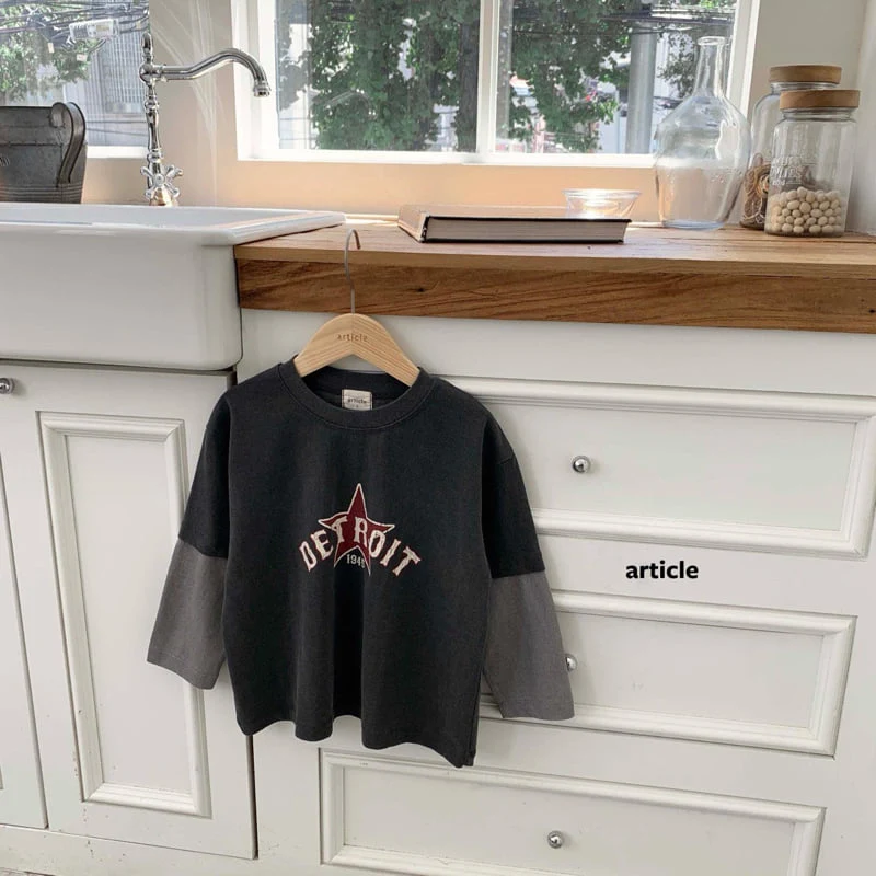 Article - Korean Children Fashion - #Kfashion4kids - 1945 Pigment Print Tee - 2