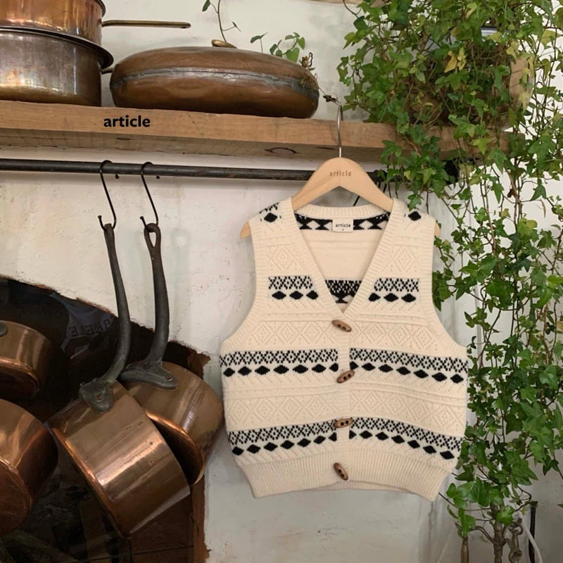 Article - Korean Children Fashion - #childofig - Hate Knit Vest - 3