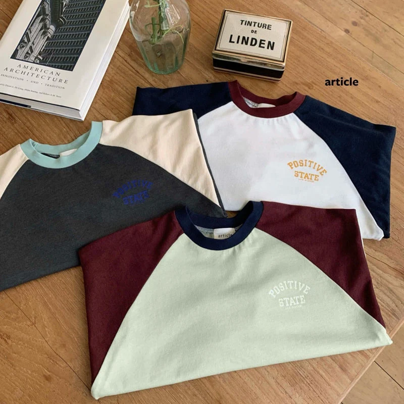 Article - Korean Children Fashion - #childofig - Model Color-Block Raglan Tee - 12