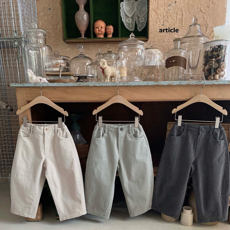 Article - Korean Children Fashion - #childrensboutique - Mora Curved Pants
