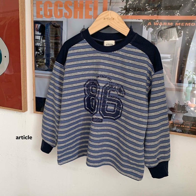 Article - Korean Children Fashion - #childrensboutique - 86 Box Stripe Tee - 3