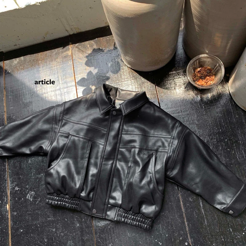 Article - Korean Children Fashion - #designkidswear - Rise Leather Jacket - 9