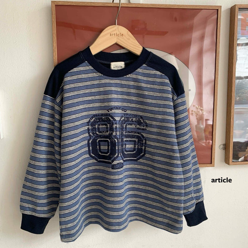 Article - Korean Children Fashion - #childrensboutique - 86 Box Stripe Tee - 4
