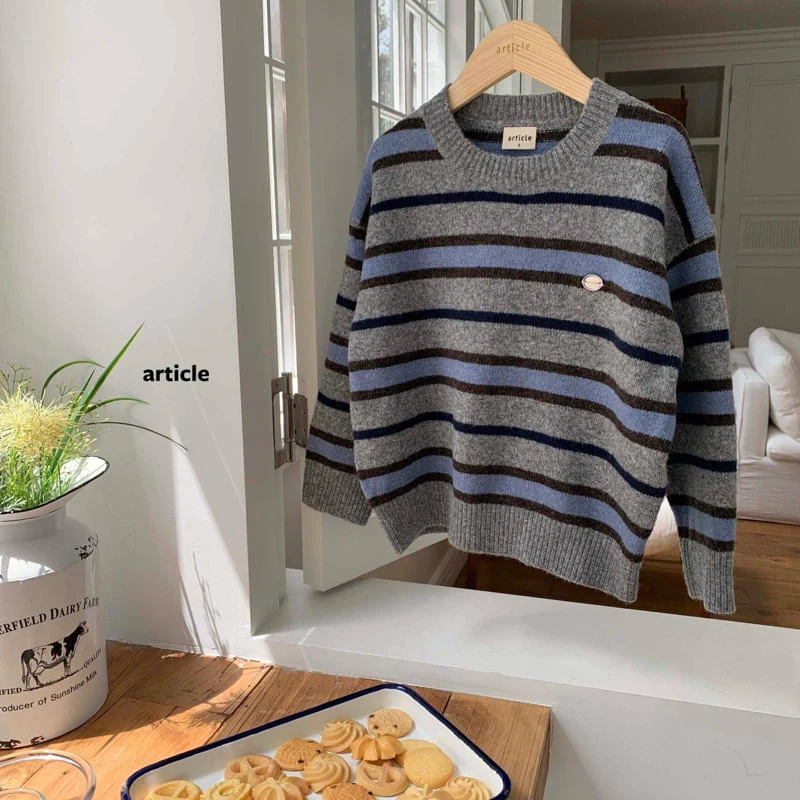 Article - Korean Children Fashion - #designkidswear - East Stripe Knit - 4
