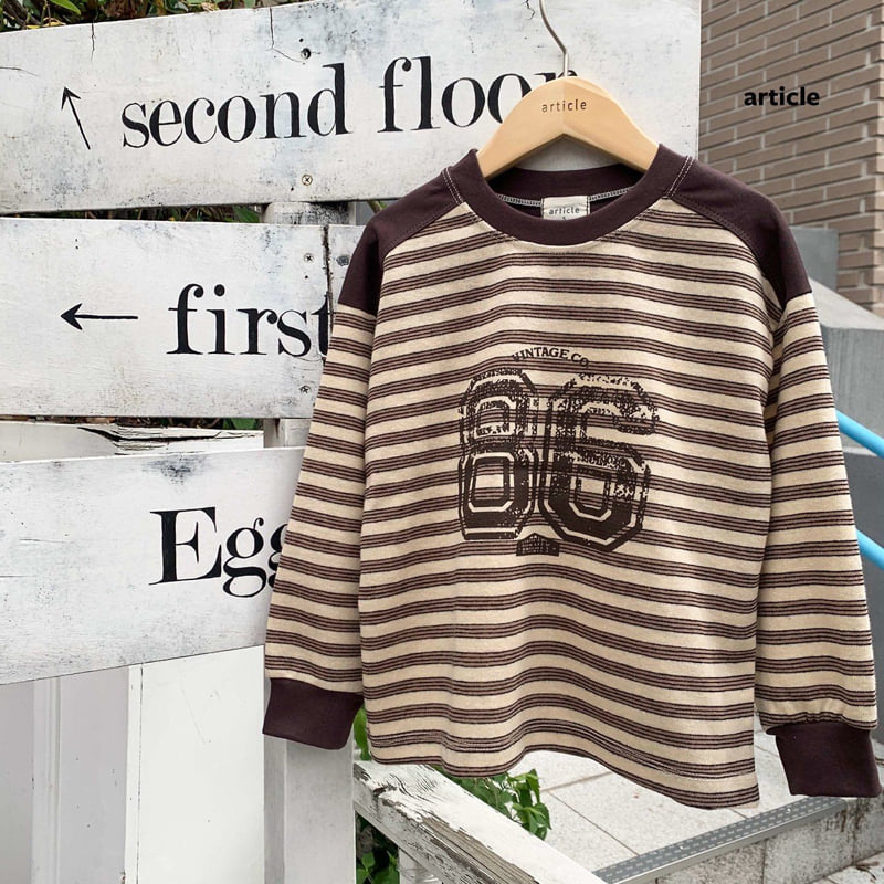 Article - Korean Children Fashion - #discoveringself - 86 Box Stripe Tee - 5