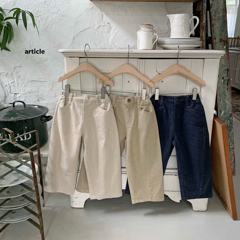 Article - Korean Children Fashion - #discoveringself - Peach Cut-Detail Pants - 10