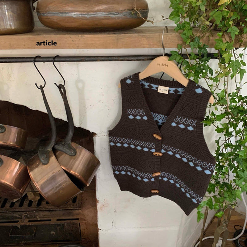 Article - Korean Children Fashion - #discoveringself - Hate Knit Vest - 6