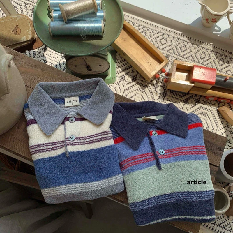 Article - Korean Children Fashion - #fashionkids - Beeker Collar Knit - 12