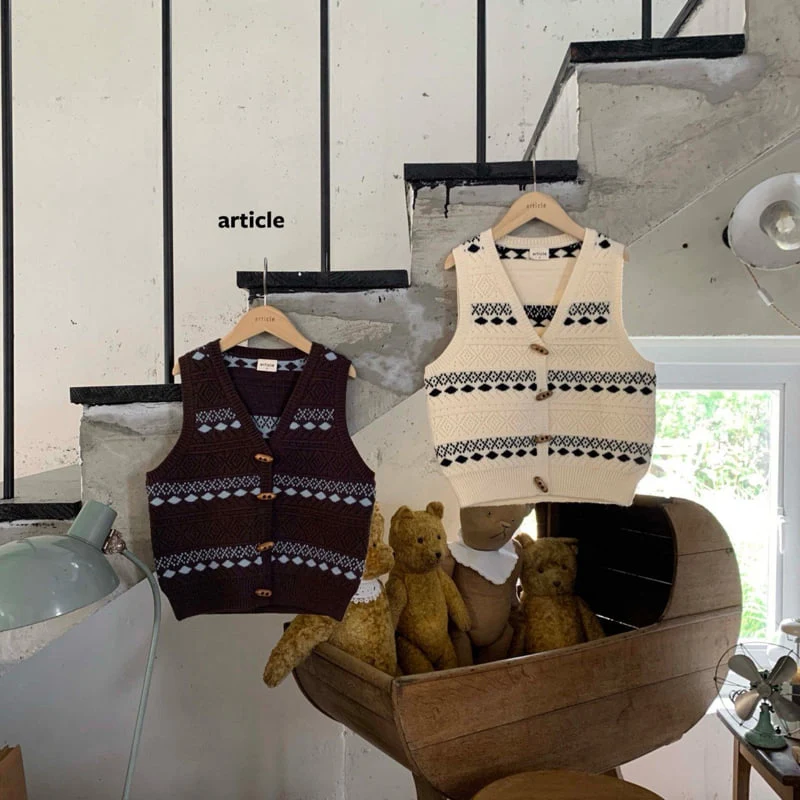 Article - Korean Children Fashion - #fashionkids - Hate Knit Vest - 7