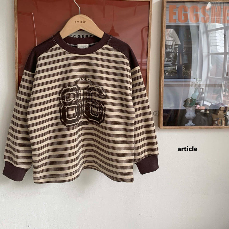 Article - Korean Children Fashion - #kidsshorts - 86 Box Stripe Tee - 7