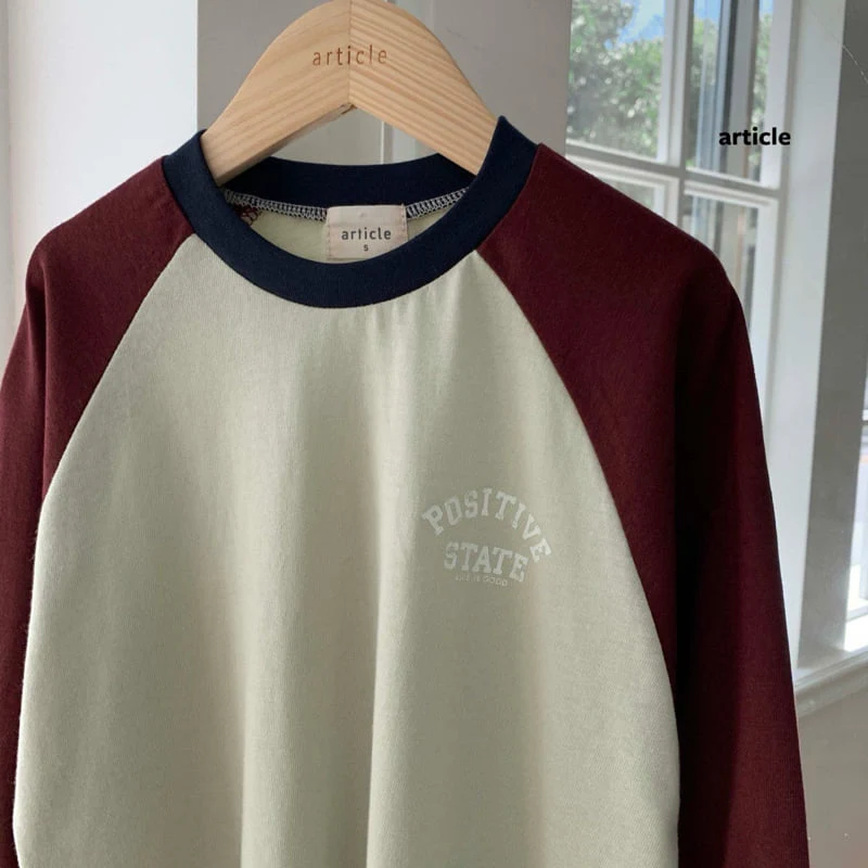 Article - Korean Children Fashion - #fashionkids - Model Color-Block Raglan Tee - 4