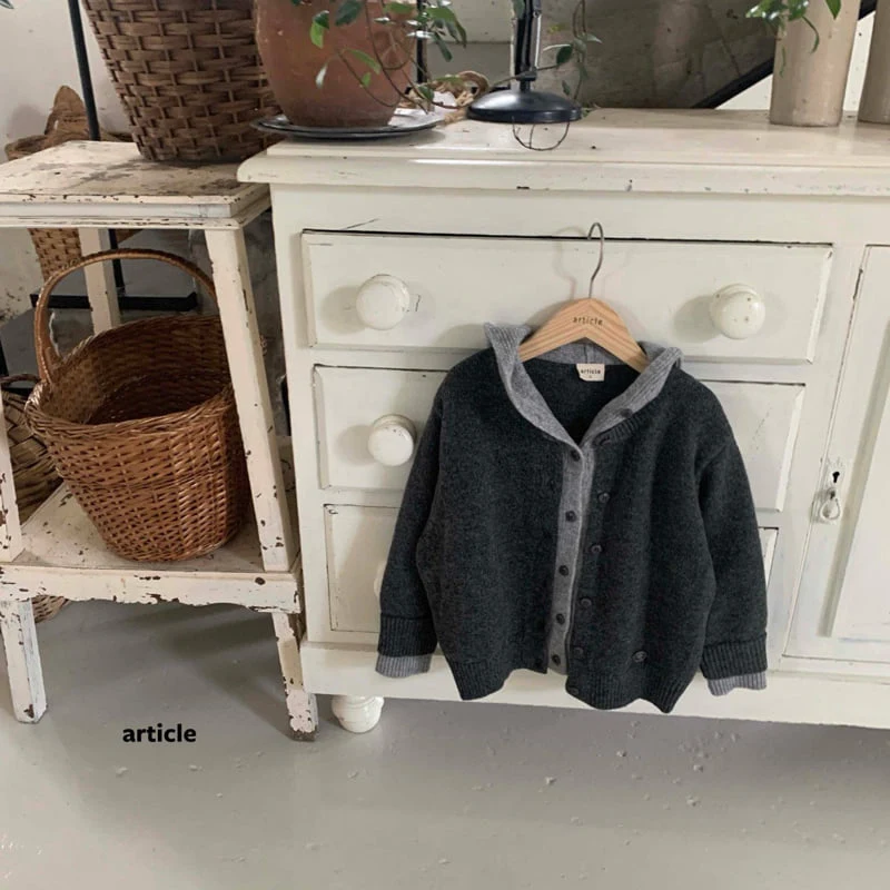 Article - Korean Children Fashion - #kidsstore - Noda Hooded Double Knit  - 5