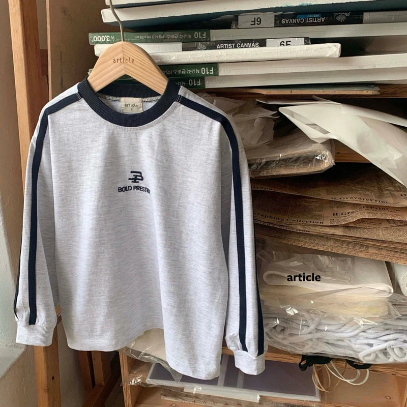 Article - Korean Children Fashion - #kidzfashiontrend - Bold Line Tee - 3