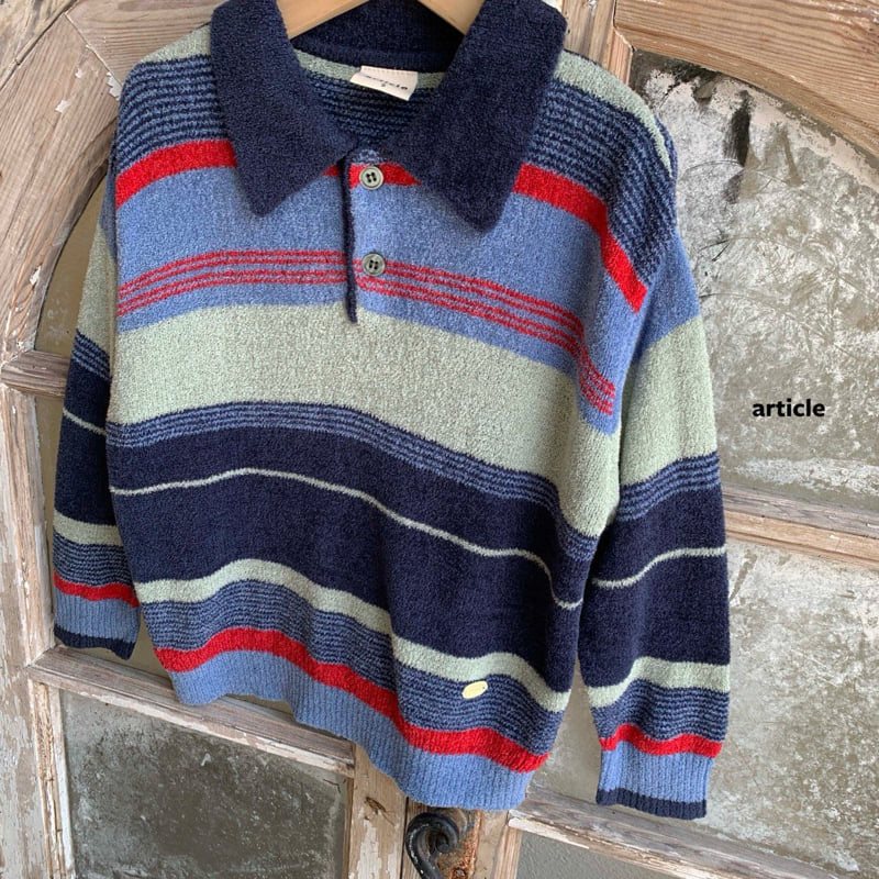 Article - Korean Children Fashion - #littlefashionista - Beeker Collar Knit - 3