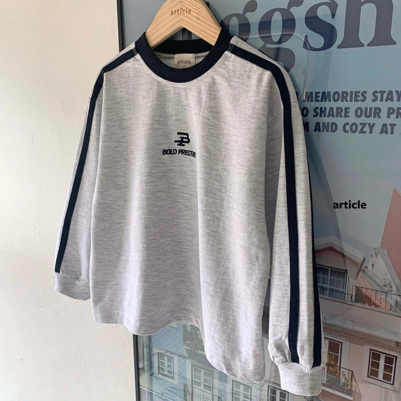Article - Korean Children Fashion - #littlefashionista - Bold Line Tee - 5