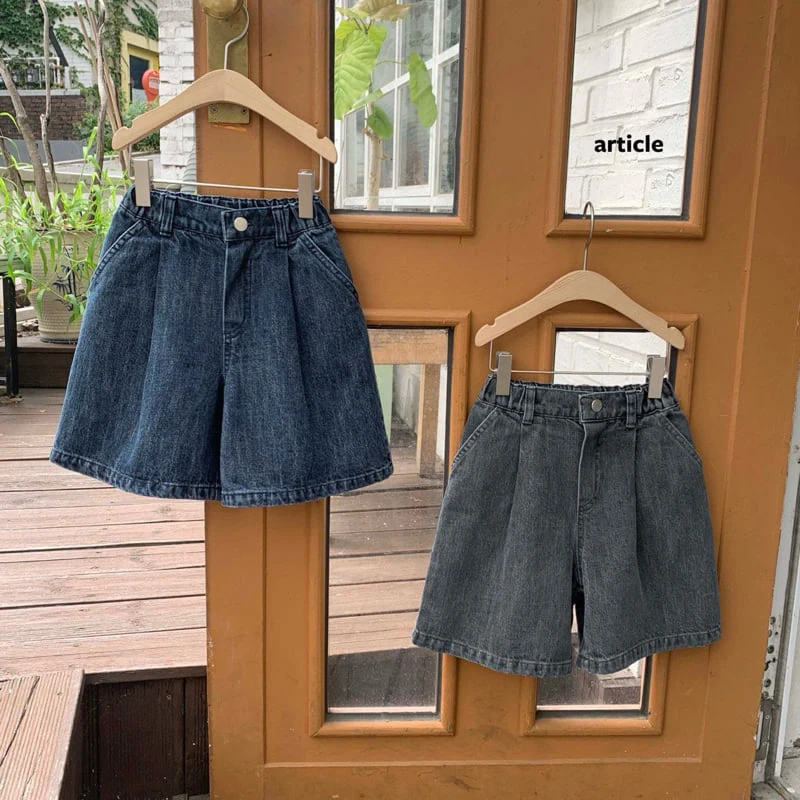 Article - Korean Children Fashion - #littlefashionista - Noose Bermuda Pants