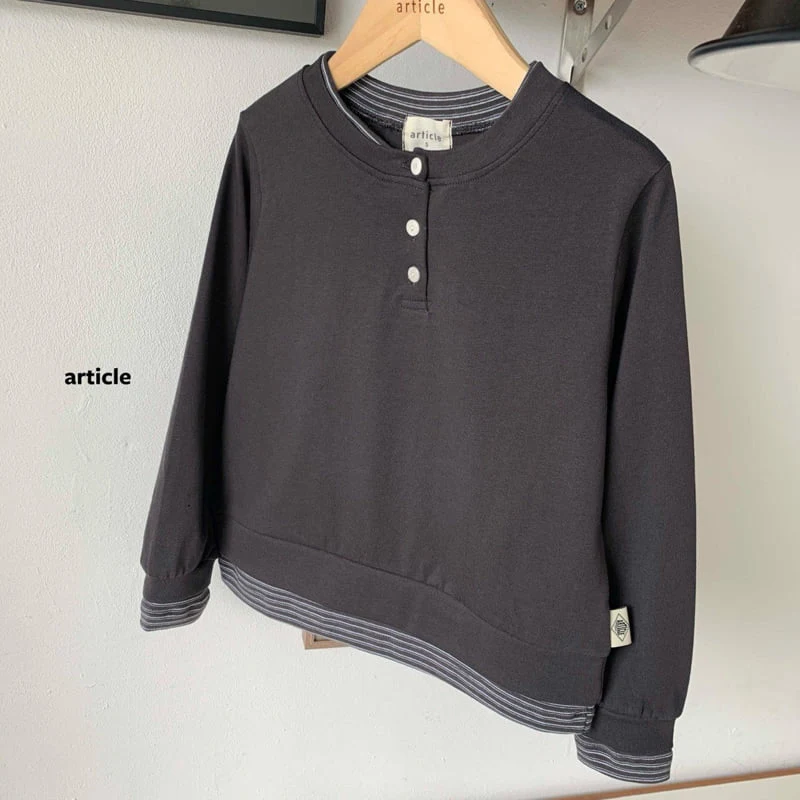 Article - Korean Children Fashion - #magicofchildhood - Double Henley Neck Tee - 7