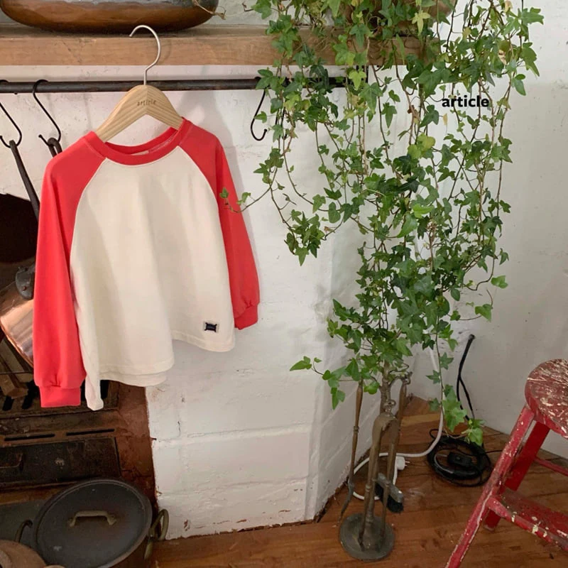 Article - Korean Children Fashion - #magicofchildhood - Color Blocking Raglan Tee - 6