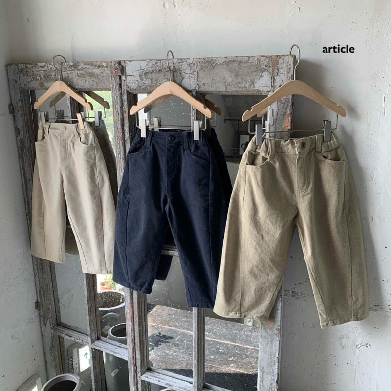 Article - Korean Children Fashion - #magicofchildhood - Peach Cut-Detail Pants