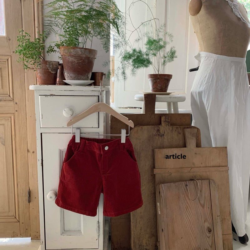 Article - Korean Children Fashion - #magicofchildhood - Bera Corduroy Shorts - 7