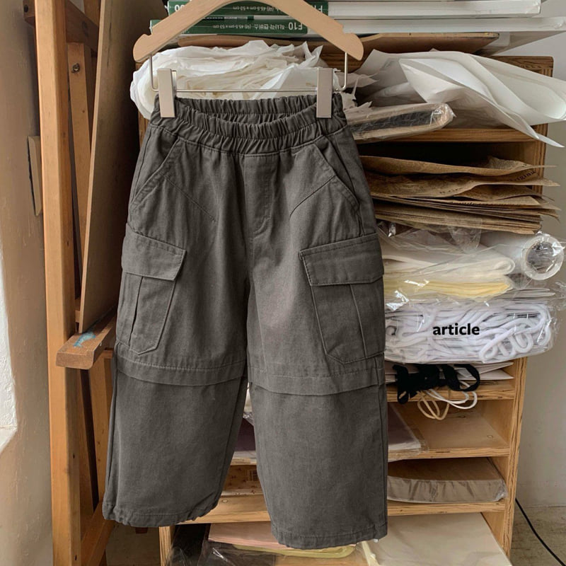 Article - Korean Children Fashion - #minifashionista - Peach Bio Cargo Pants - 6