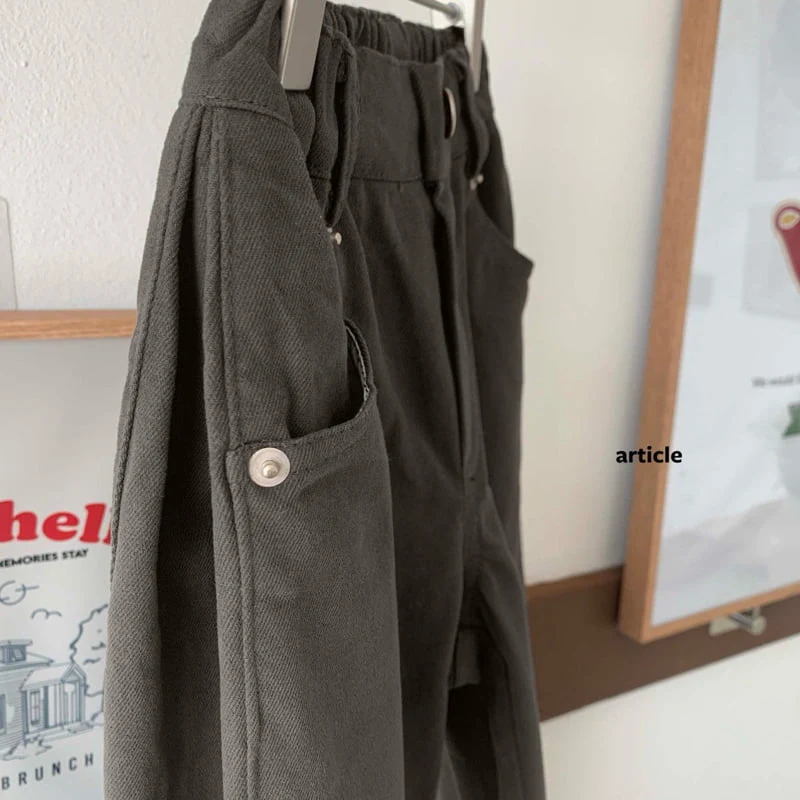 Article - Korean Children Fashion - #minifashionista - Side-Pleated Pants - 3