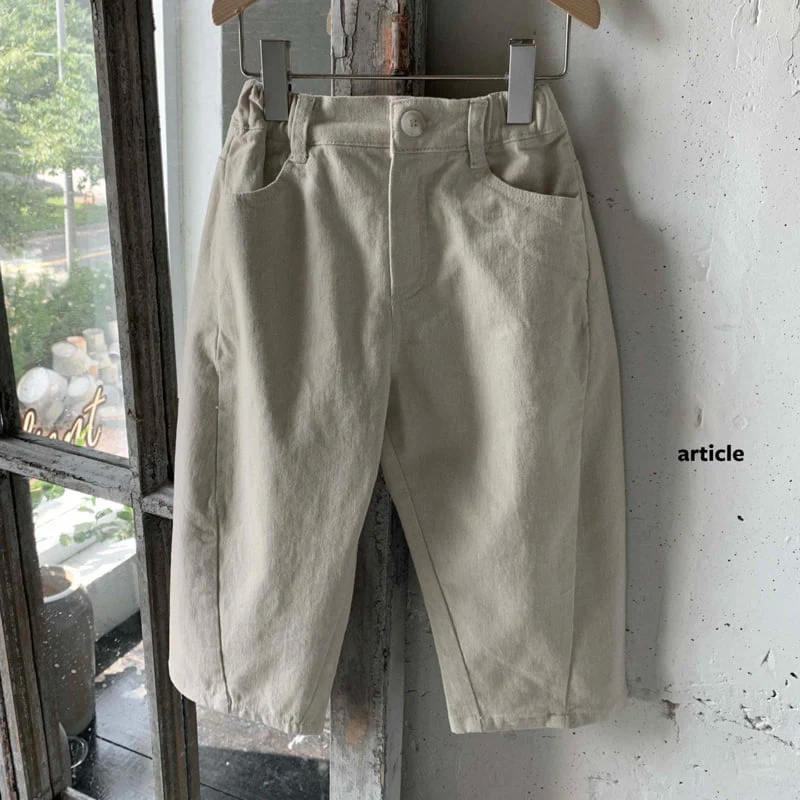 Article - Korean Children Fashion - #minifashionista - Peach Cut-Detail Pants - 2